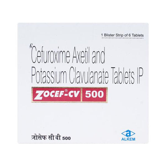 Zocef CV 500mg Tablet 6'S