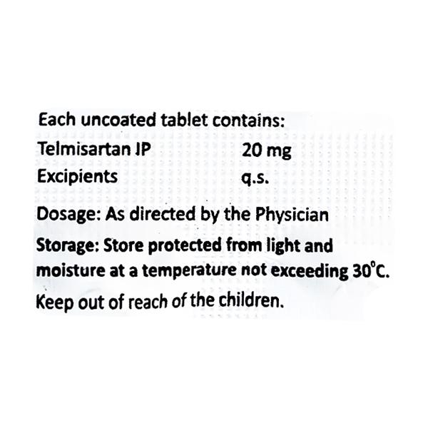 Telmiget 20mg Tablet 10'S