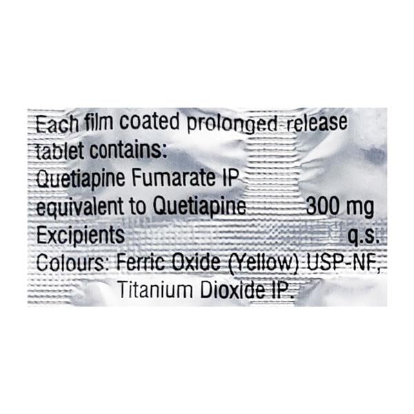 Qutipin SR 300mg Tablet 10'S