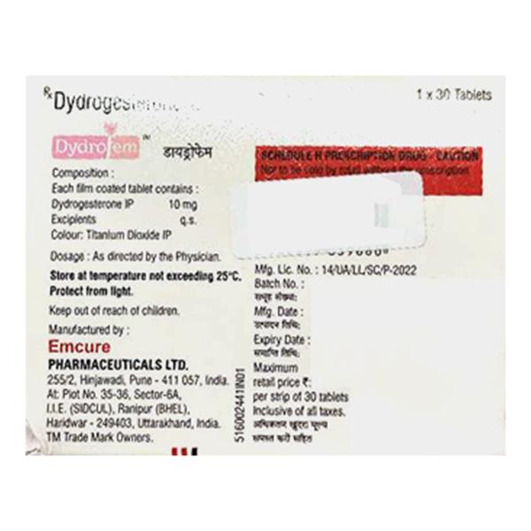 DYDRO FEM Tablet 30's