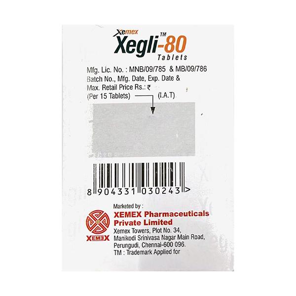 XEGLI 80 Tablet 15's