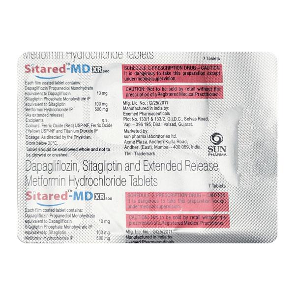 SITARED MD XR 500 Tablet 7's