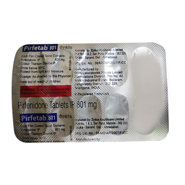 PIRFETAB 801mg Tablet 10's