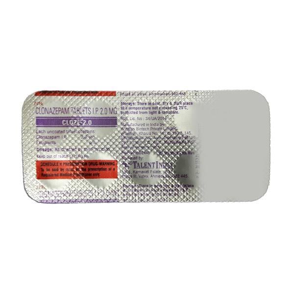Cloze 2mg Tablet 10'S