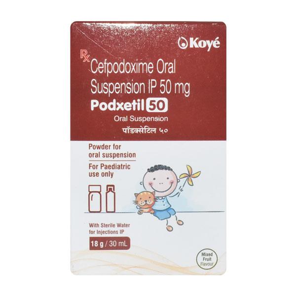 Podxetil 50 Mixed Fruit Flavour Oral Suspension 30ml