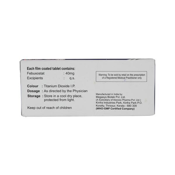 Febufix 40mg Tablet 10'S