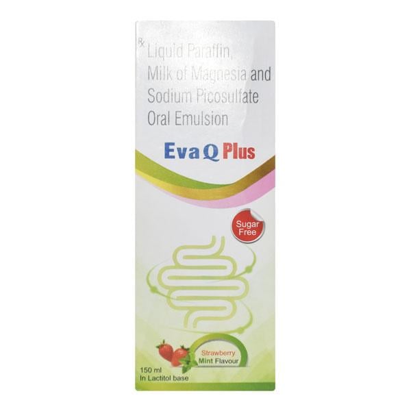 EVA Q PLUS SUGAR FREE STRAWBERRY MINT FLAVOUR ORAL Emulsion 150ml