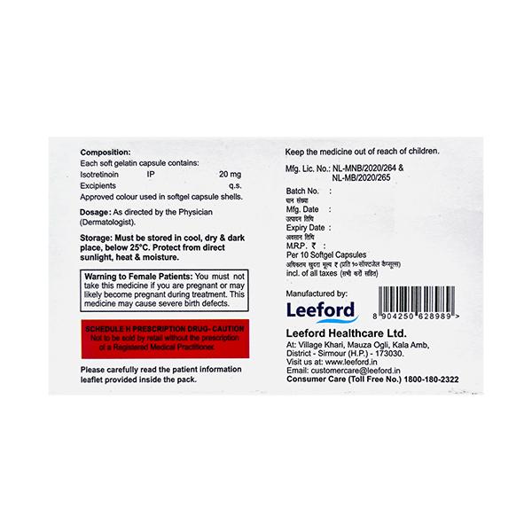 CLINSOL I 20 Softgel Capsule 10's