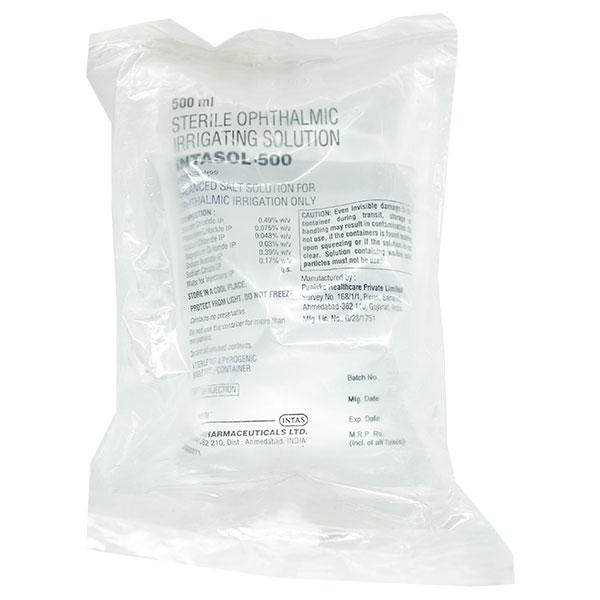 INTASOL 500 OPHTHALMIC IRRIGATING Solution 500ml