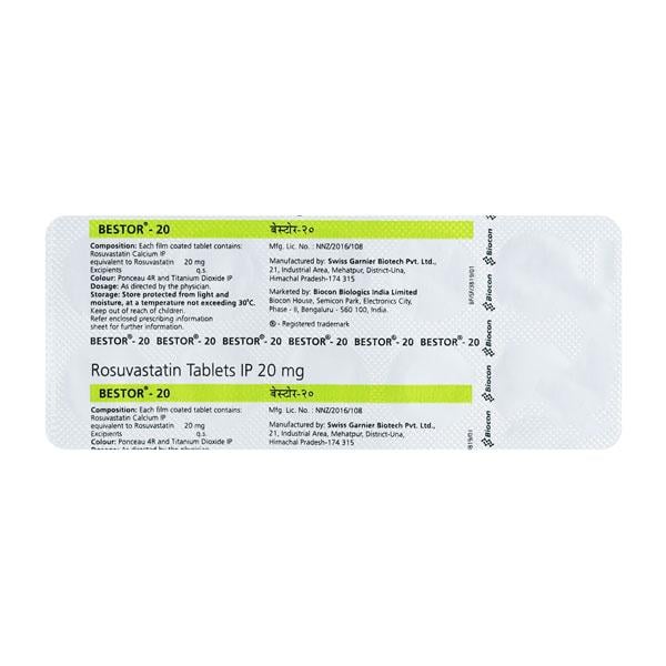 Bestor 20mg Tablet 10'S