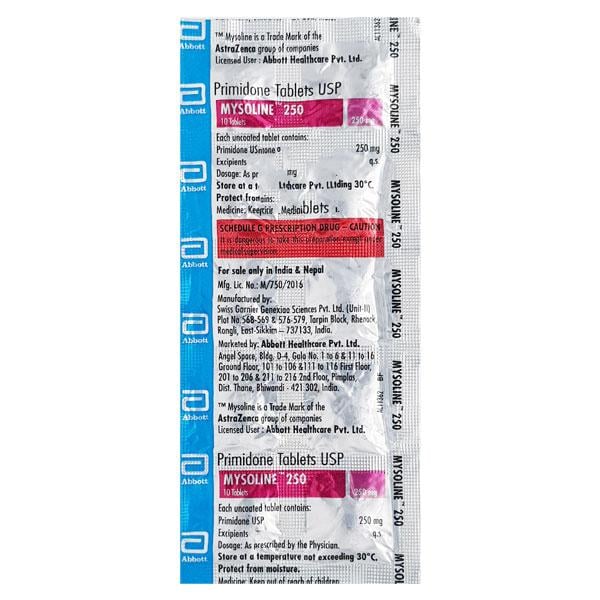 Mysoline 250mg Tablet 10'S