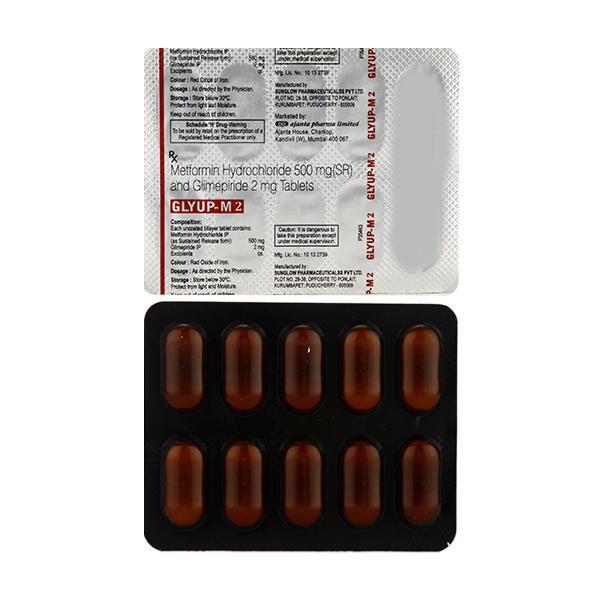 Glyup M 2mg Tablet 10'S