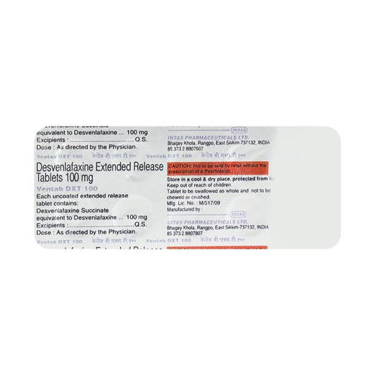 Ventab Dxt 100mg Tablet 10'S