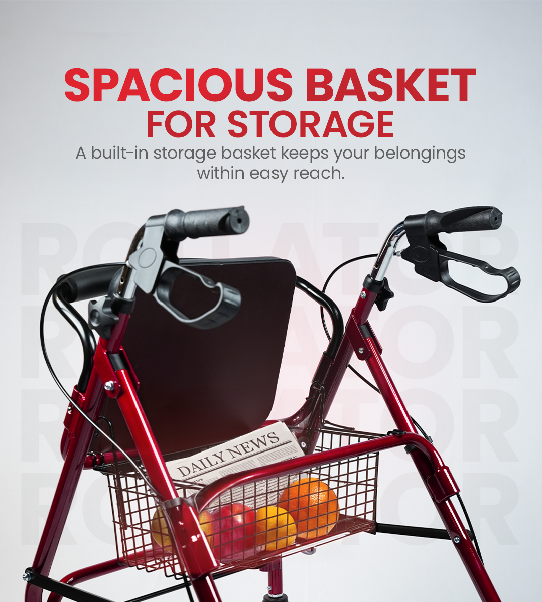 Ageasy Walker With Seat - Rollator