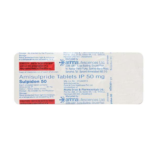 Sulpidon 50mg Tablet 10'S