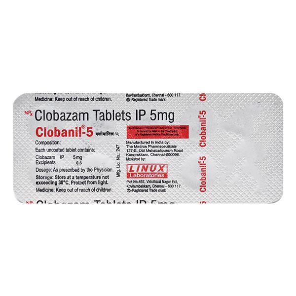 Clobanil 5mg Tablet 10'S