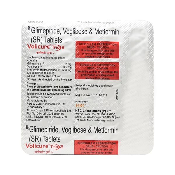 VOLICURE TRIO 2 Tablet 15's