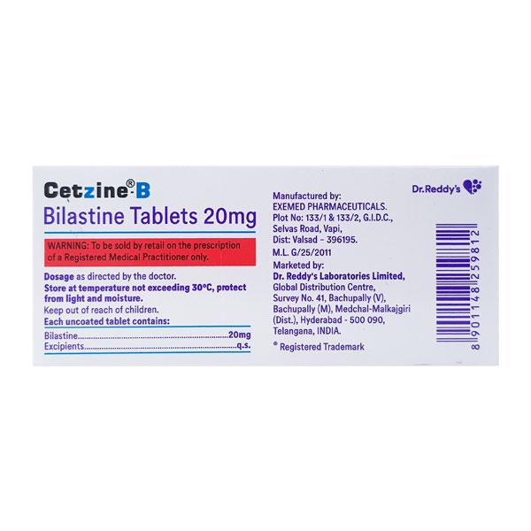 CETZINE B Tablet 10's