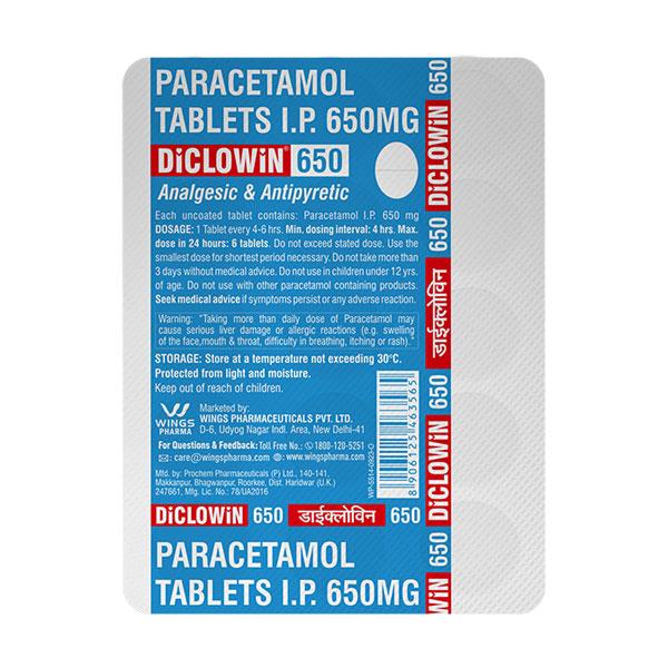 DICLOWIN 650 Tablet 15's