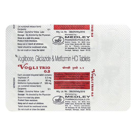 Voglitrio 0.2mg Tablet 10'S