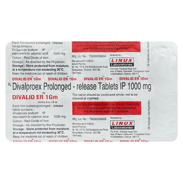 Divalid ER 1gm Tablet 10'S