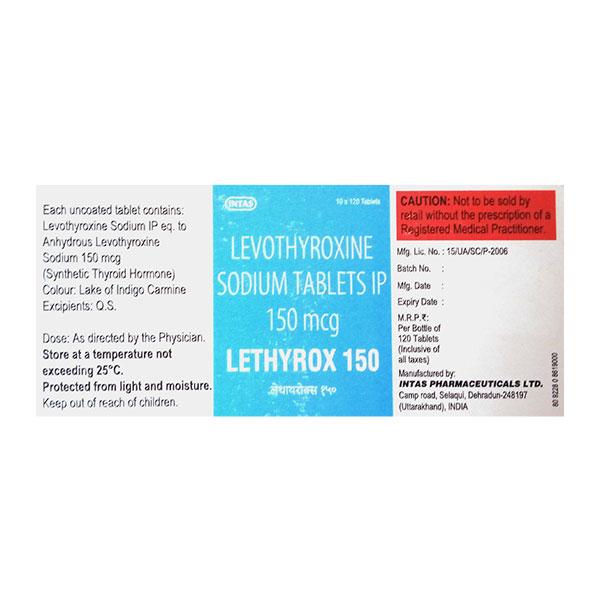 LETHYROX 150 Tablet 120's