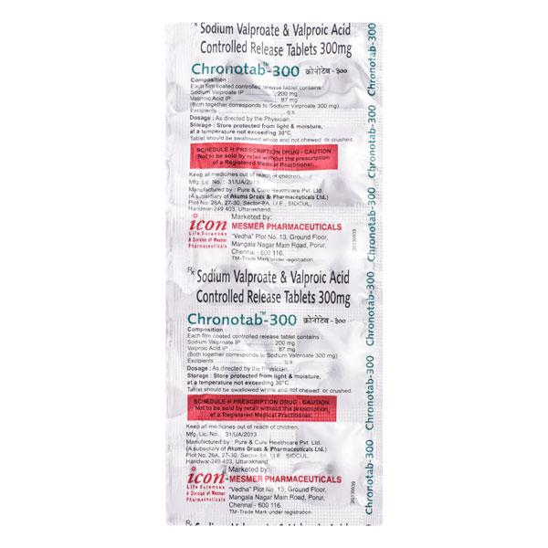 CHRONOTAB 300mg Tablet 10's