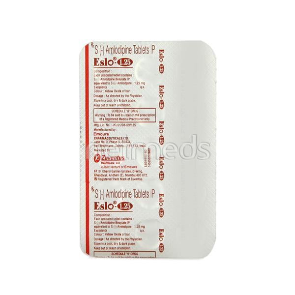 Eslo 1.25mg Tablet 15'S