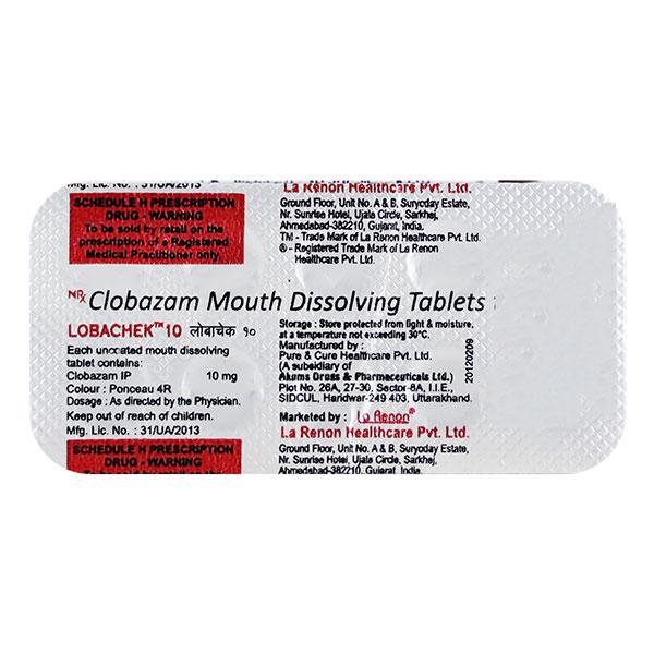 Lobachek 10mg Tablet 10'S