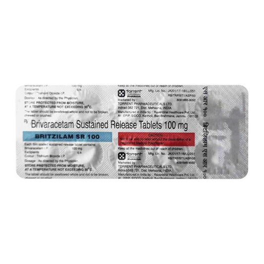 BRITZILAM SR 100 Tablet 10's