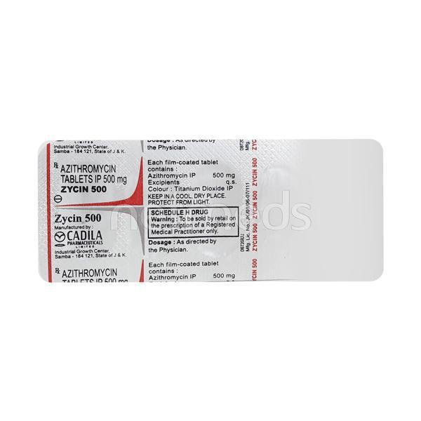 Zycin 500mg Tablet 3'S