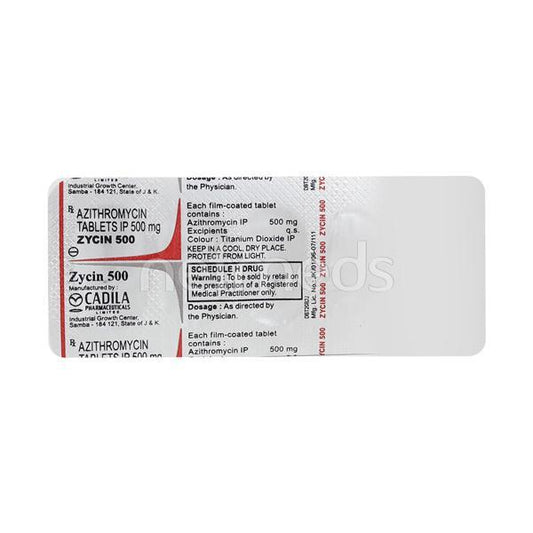 Zycin 500mg Tablet 3'S