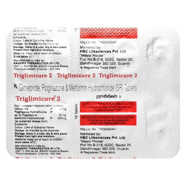 Triglimicure 2 Tablet 10'S