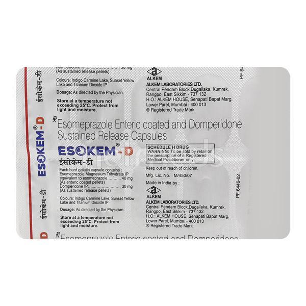 Esokem D 30/40mg Capsule 10'S