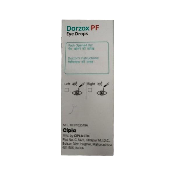 DORZOX PF New Eye Drops 10ml