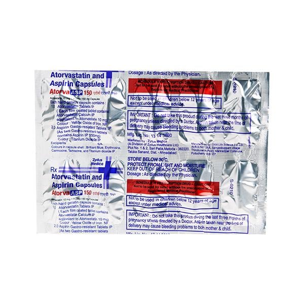 Atorva Asp 150mg Capsule 10'S
