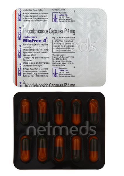 Miofree 4mg Capsule 10'S