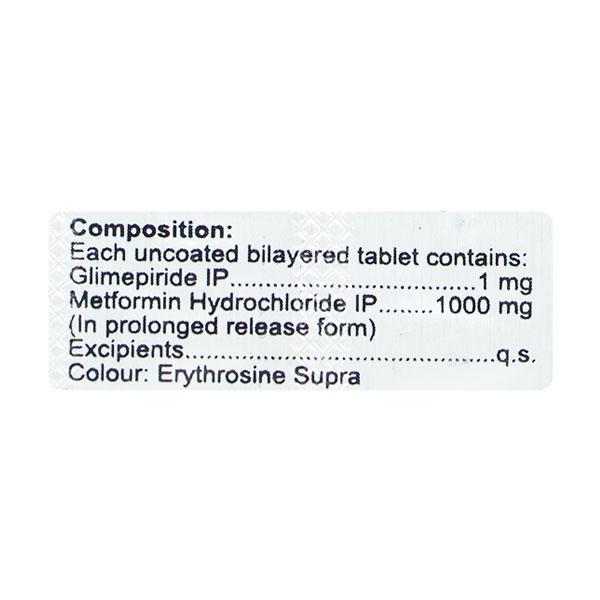 ENDOGLIM M 1mg Tablet 10's