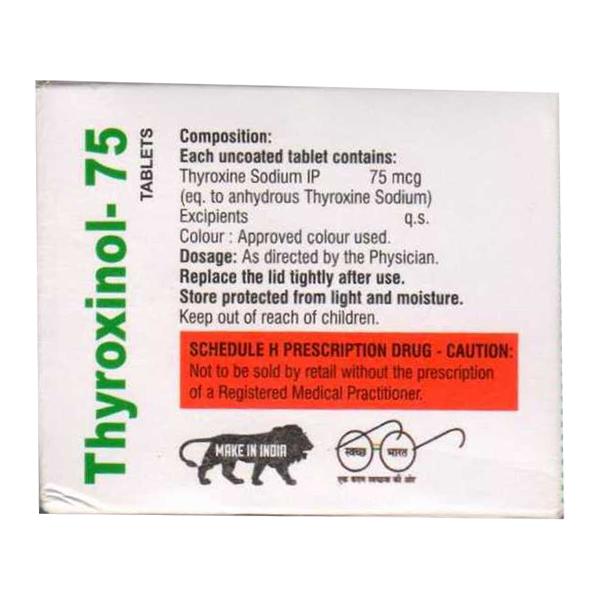 THYROXINOL 75 Tablet 120's