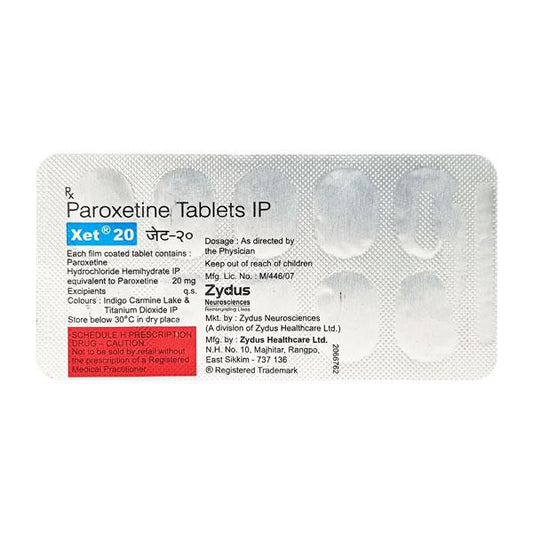 XET 20mg Tablet 10'S
