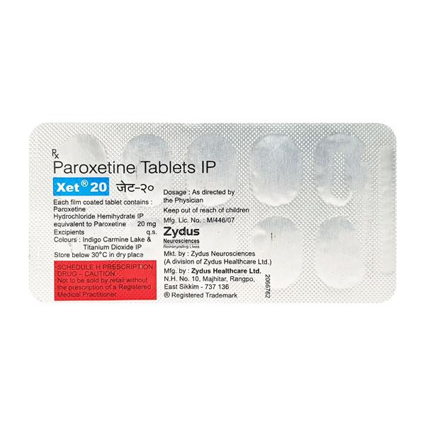 XET 20mg Tablet 10'S