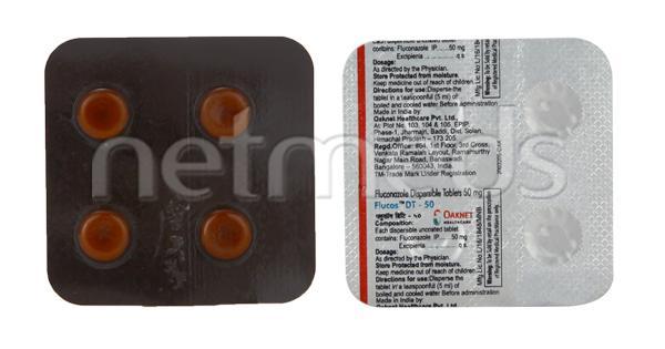 Flucos DT 50mg Tablet 4'S