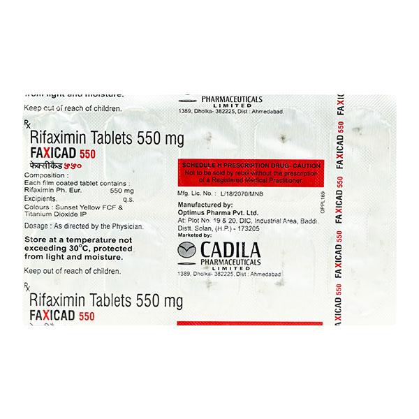 Faxicad 550mg Tablet 10'S