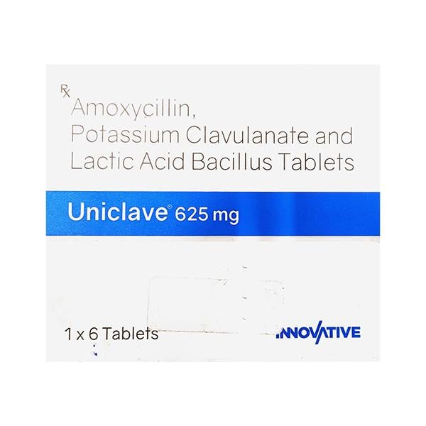 UNICLAVE 625mg Tablet 6's