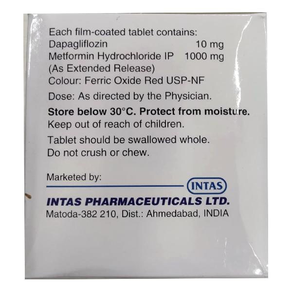 DAPARYL M 10/1000 Tablet 10's