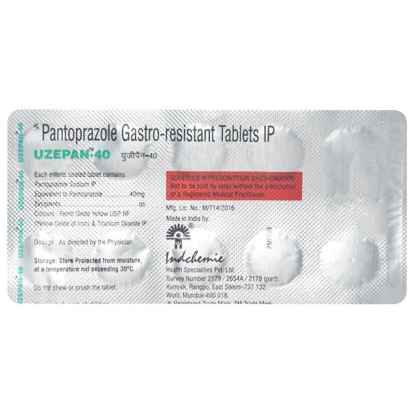 Uzepan 40mg Tablet 10'S