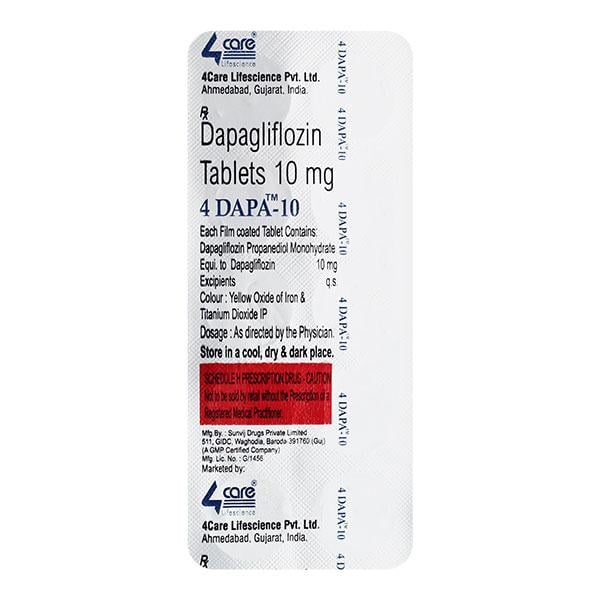 4 DAPA 10 Tablet 10's