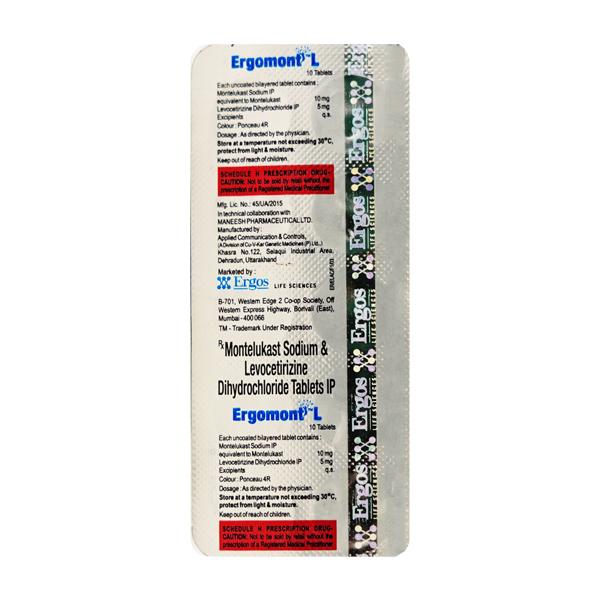 ERGOMONT L Tablet 10's