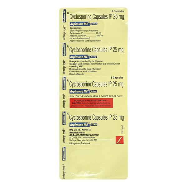 Arpimune ME 25mg Capsule 5'S