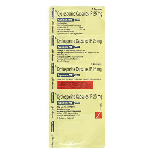Arpimune ME 25mg Capsule 5'S